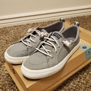 Sperry Crest Vibe Linen Gray